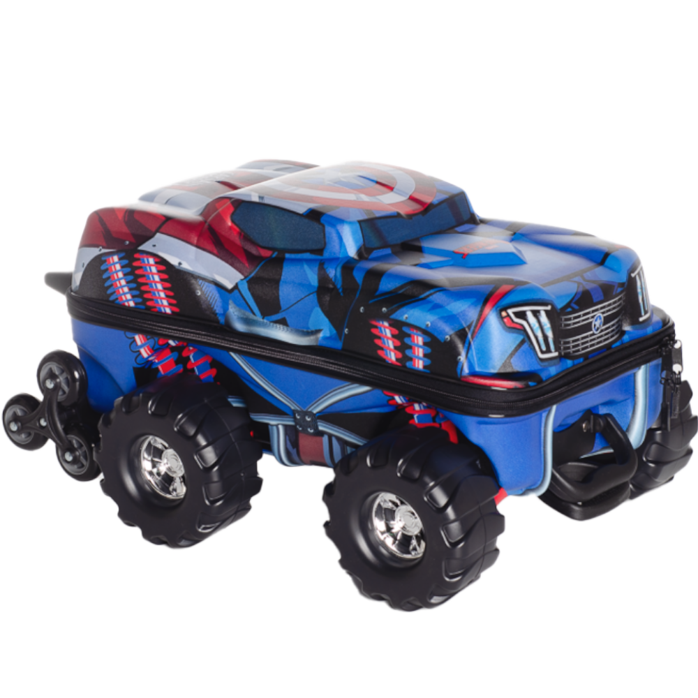 MALA INFANTIL CAPITÃO AMÉRICA MONSTER TRUCKS