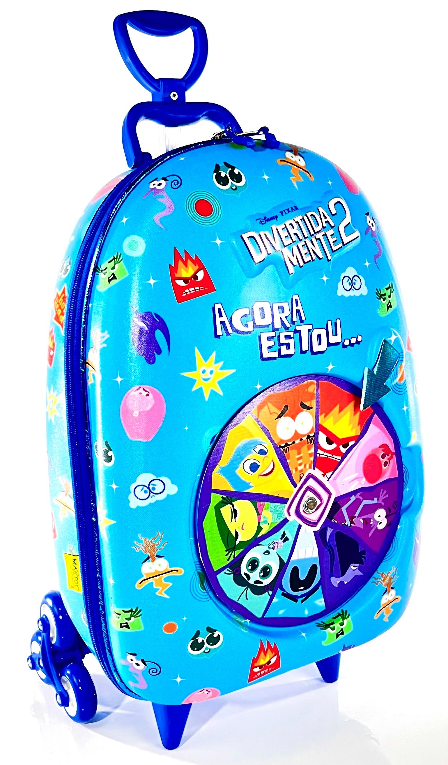 MALA INFANTIL DIVERTIDAMENTE ROLETA AZUL