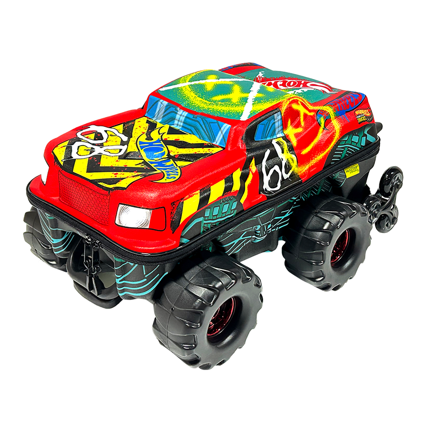 Mala Infantil Hotwheels Demo Derby Monste...