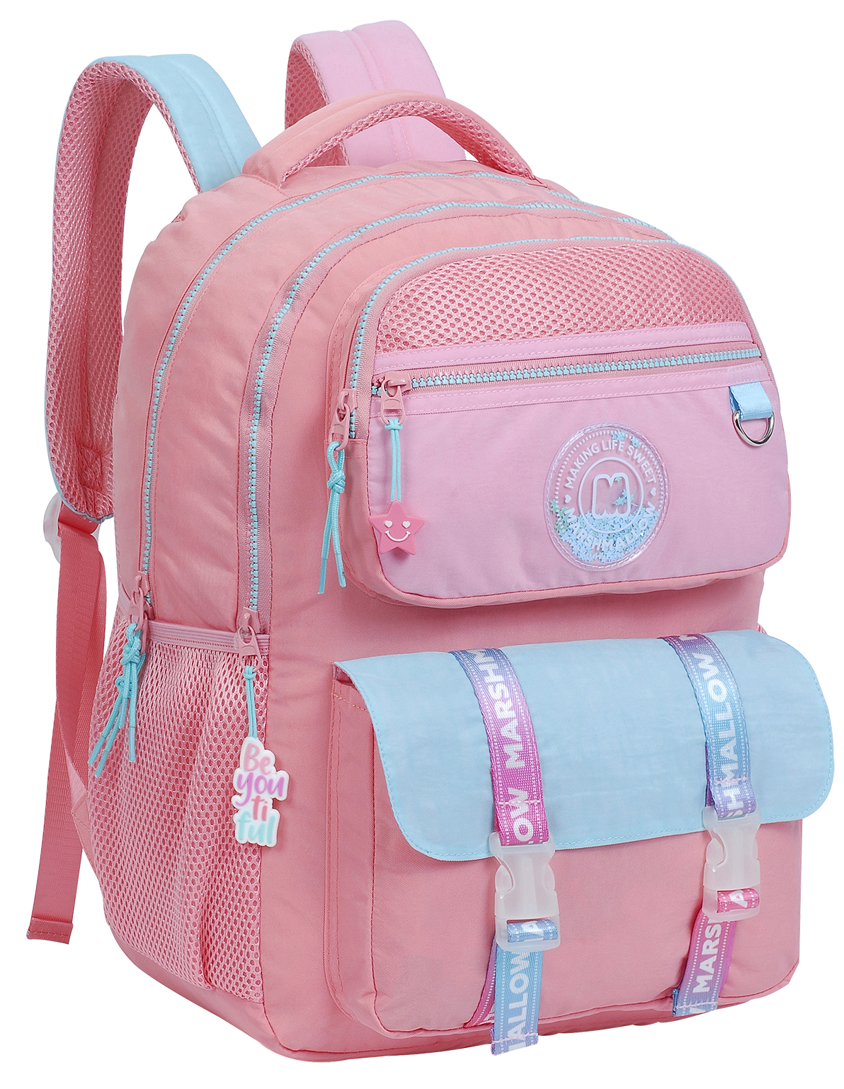 Mochila Costas Marshmallow Galaxy Coral  ...