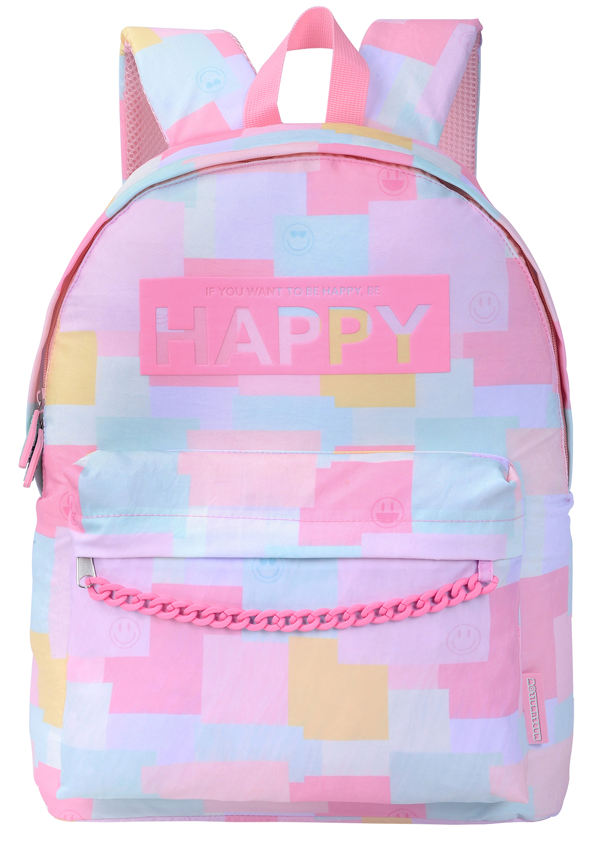 Mochila Costas Marshmallow Be Happy Pink ...