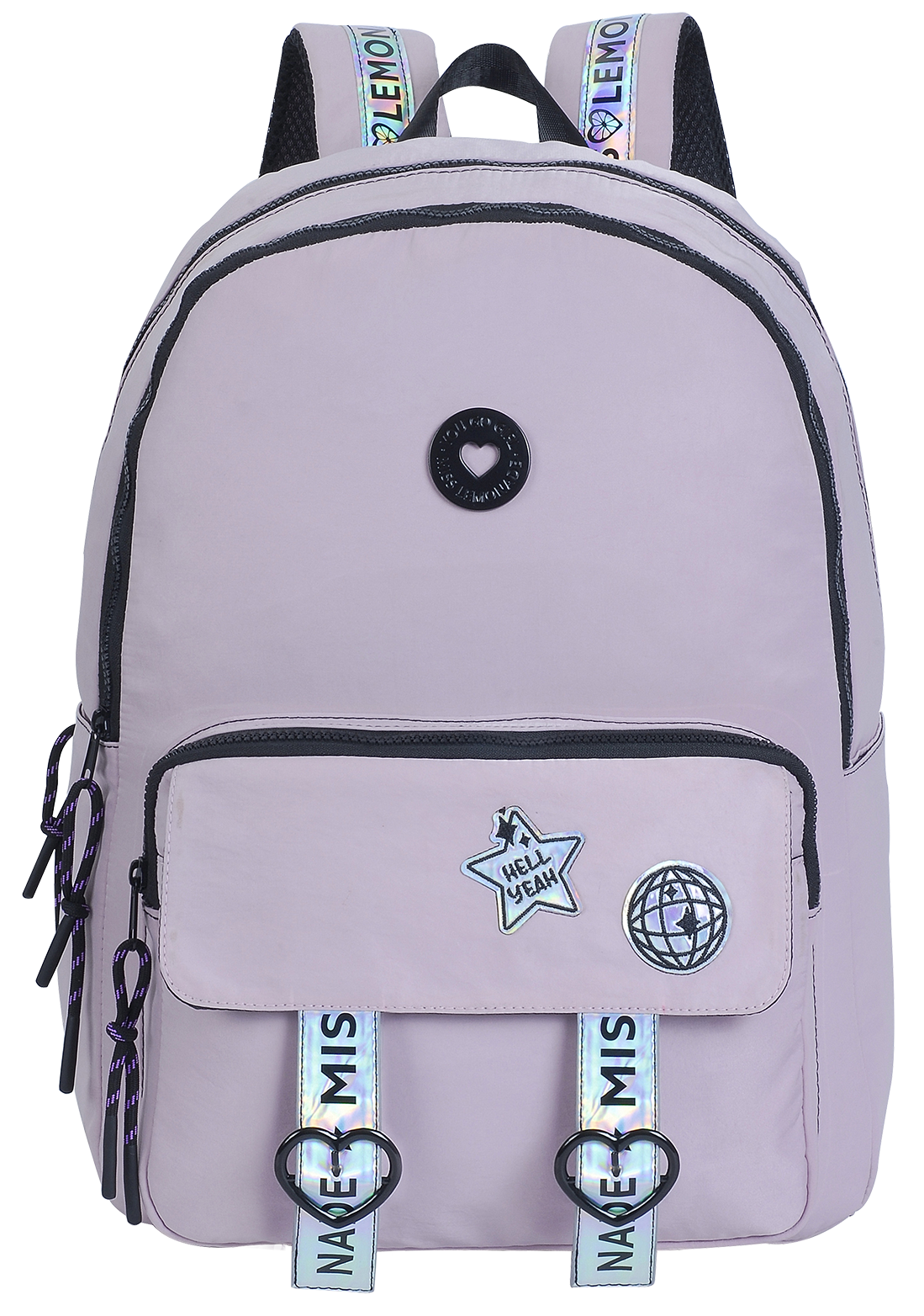 Mochila Costas Miss Lemonade Holo Pink - ...