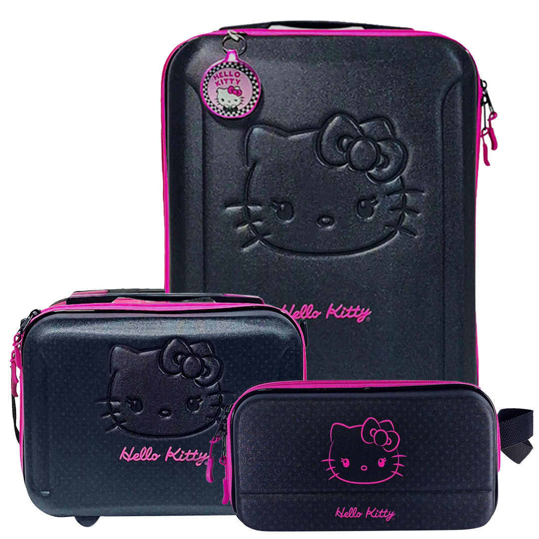 Hello Kitty Poa Rosa - Mala com rodas + F...