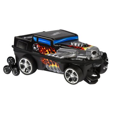 Mala Infantil Hotwheels Bone Shaker Preto...